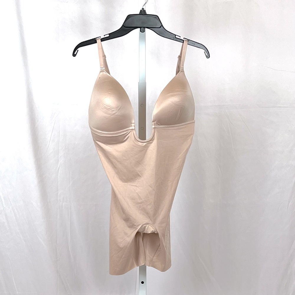 SPANX Nude Deep V Shapewear Bodysuit